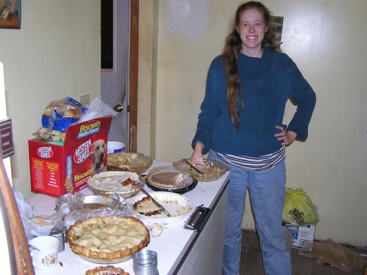 I didn't eat all that pie, I just happen to be standing there.