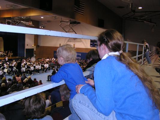 Noah really liked the music at the band concert.