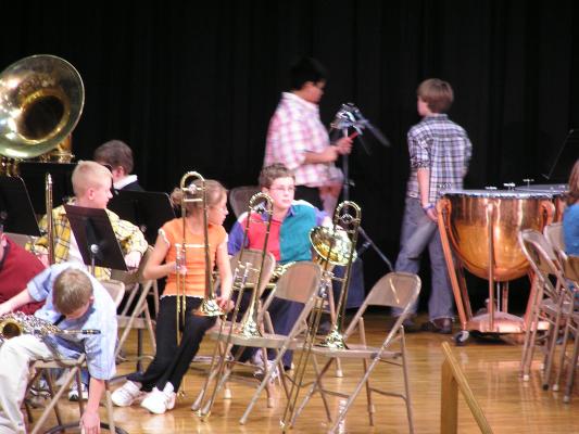 We all went to Joe's band concert.