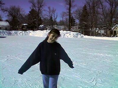 Rachael ice skating