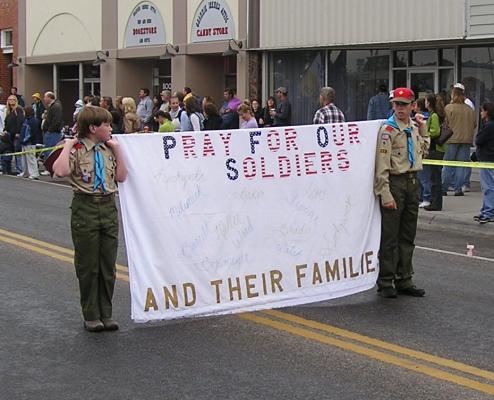 Boy Scouts in the Belgrade parade
Pray for our soldiers and their families