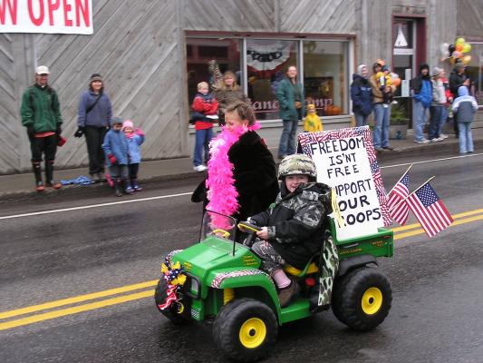 The Belgrade Fall Festival Kids Parade.
Freedom Isn't Free, Support Our Troops.