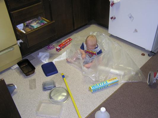 Noah found the wax paper.