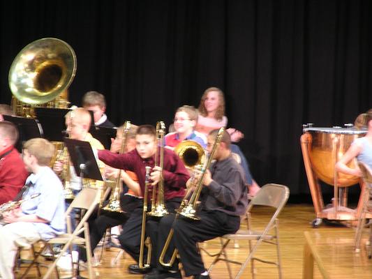 We all went to Joe's band concert.
