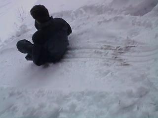 Nick sledding