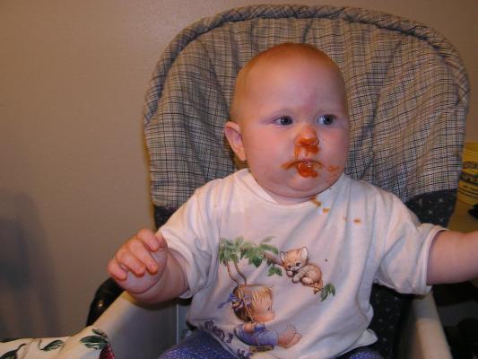 I guess Sarah likes those carrots.