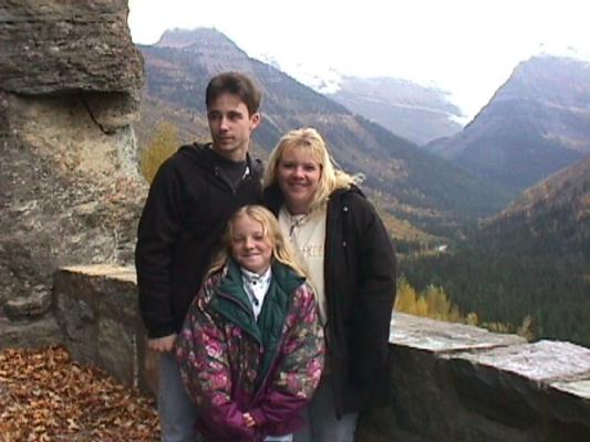 Robert, Melita and Stephanie at Glacier Park