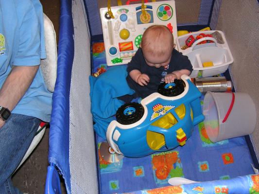 If you know where we got the play-pen, you can guess where we got the new toy car.