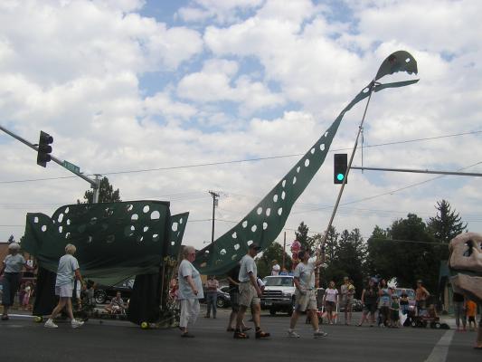 Sweet Pea Festival Parade. Dinosaur