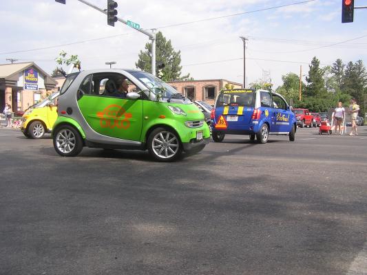 Sweet Pea Festival Parade. Electric Cars