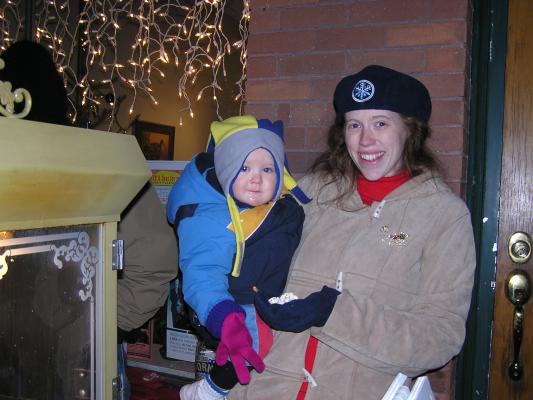 Noah and Katie at the Festival of Lights.