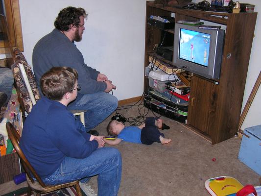 Joe, Benji and Noah play lots of video games.