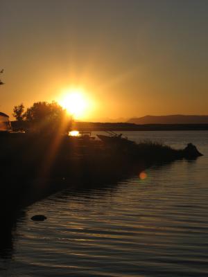 Sunset on Browns lake.