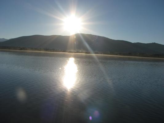 Sunrise on Browns lake.
