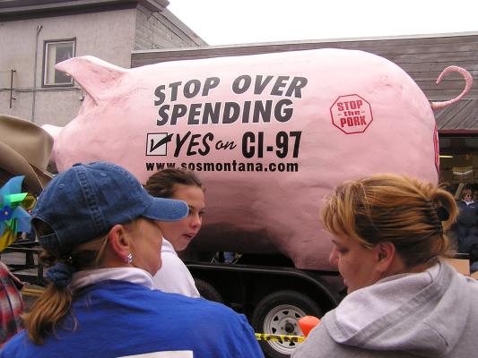 The Belgrade Fall Festival Parade.
Stop Over Spending
Vote YES on CI-97
Stop the Pork.
