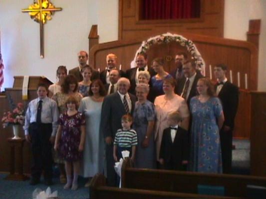 Wedding family photo