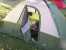Noah sleeping in the green tent. thumb