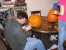Myke continues multilating the pumpkin. thumb