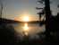 sunset over the lake thumb