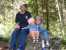 David, Sarah and Noah on a church hike. thumb