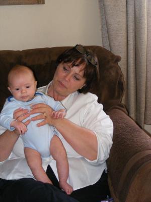 Joshua with his great Aunt Shannon.