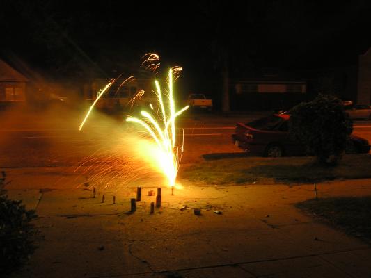 Cline Famliy fireworks.