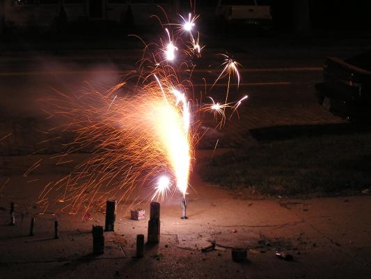 Cline Family fireworks.