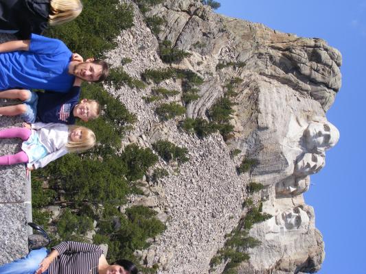 David, Noah and Sarah at Mt. Rushmore