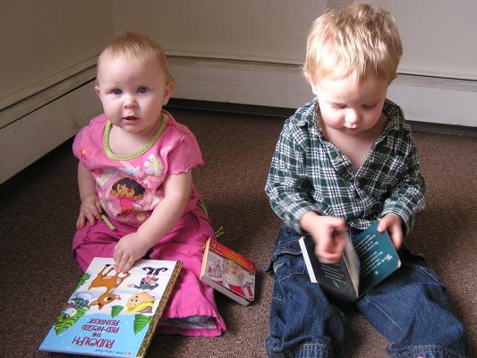 Sarah and Noah read some books.