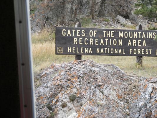 Gates of tghe Mountains REcreation AREa Helena National Forest.