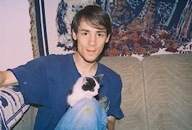 David with the kitty