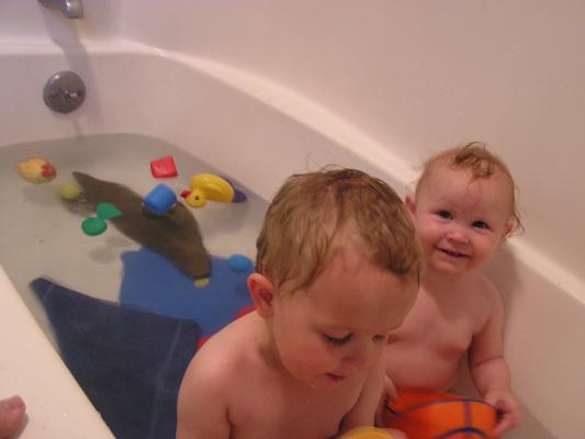Noah and Sarah bathe to become clean