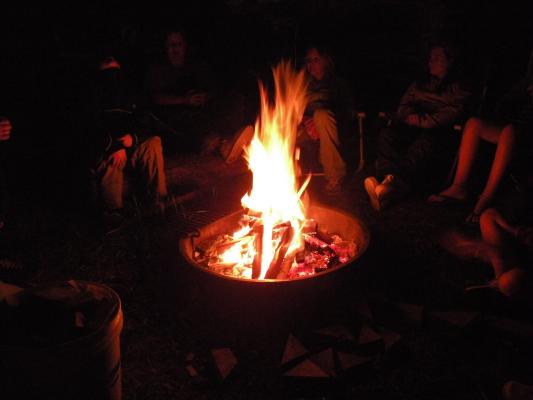 GVCC campout: The fire.