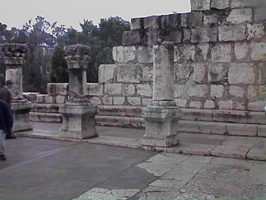 Ruins of a synagogue in in Galilee