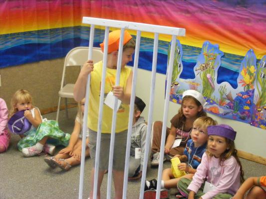 Preschool class in jail with Peter. 