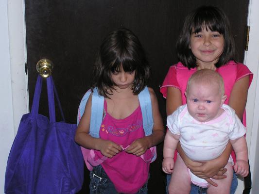 Andrea, Malia, and Sarah on Malia's first day of the 3rd grade.