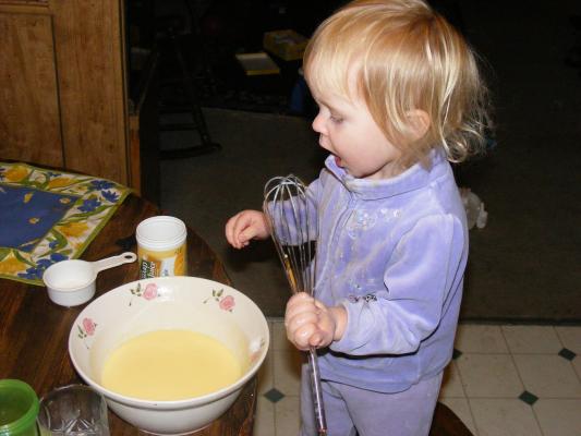 Sarah makes pudding