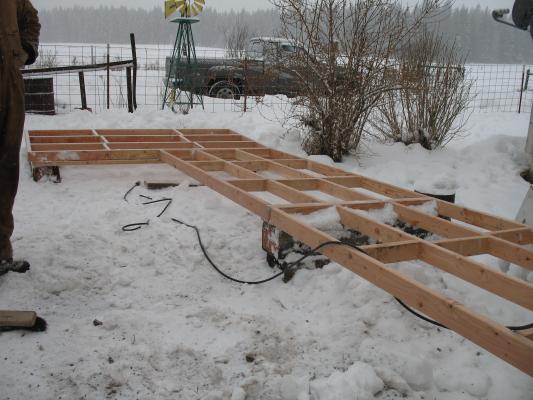 The start of a ramp.