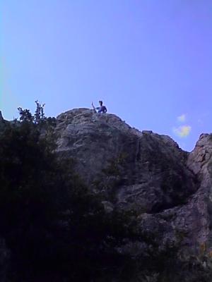 David on a rock