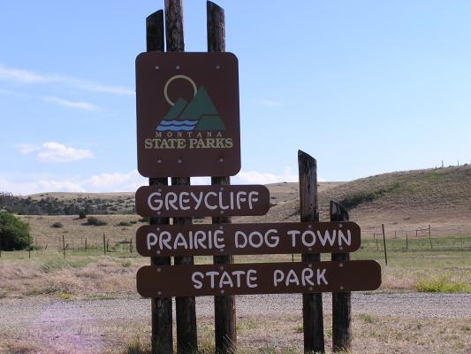 Greycliff Prairie Dog Town State Park.