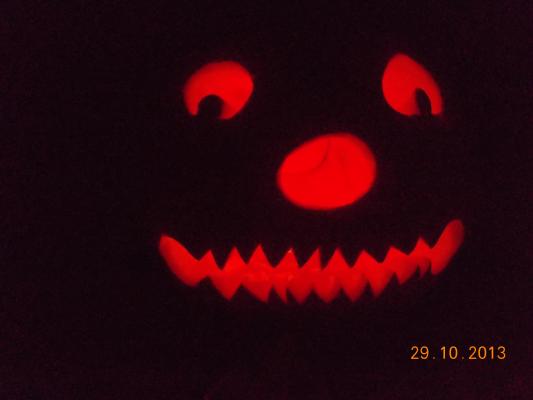 our Jack-o-lantern. This is Noah's