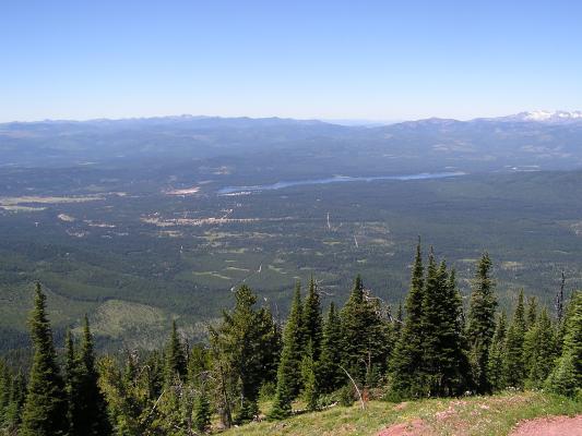 Seeley lake from Morrell Lookout.