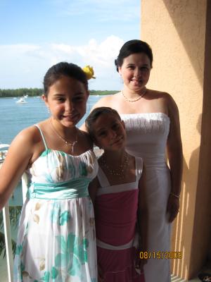 Malia Courtney Andrea Wedding hotel balcony 2009