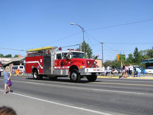RAE Fire Department
Seet Pea Festival Parade.