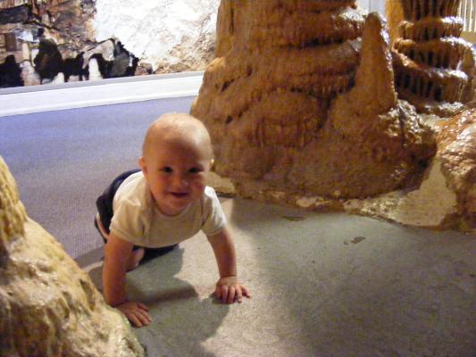 Joshua at the Lewis and Clark caverns.