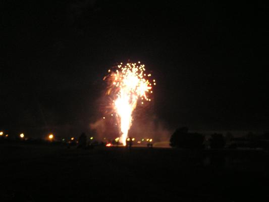 Alliance City fireworks display.