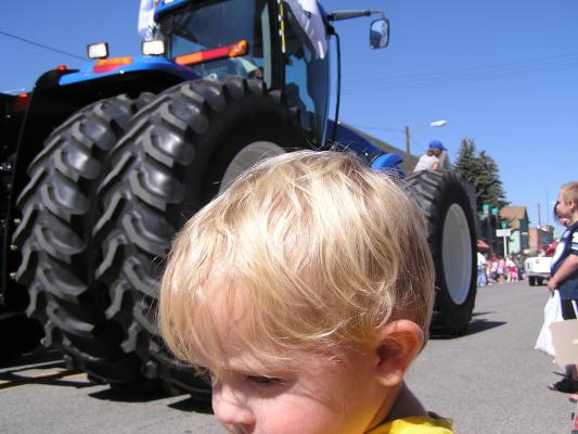 It's a really big tractor.