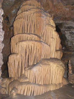 Lewis and Clark Caverns.  Cave formation