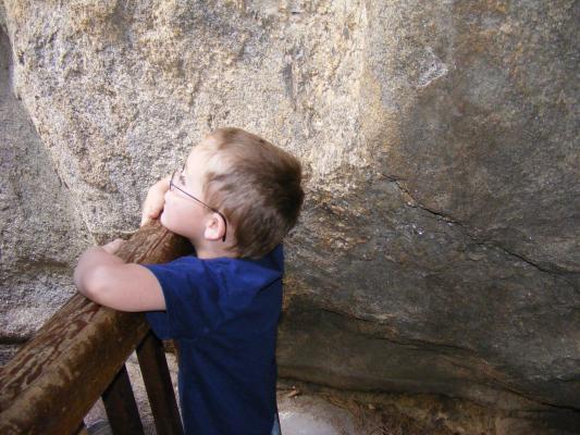 Noah checks out Mt. Rushmore