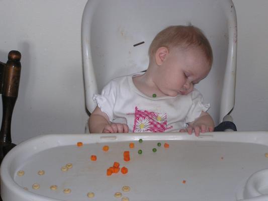 Peas & Carrots put Sarah to sleep.